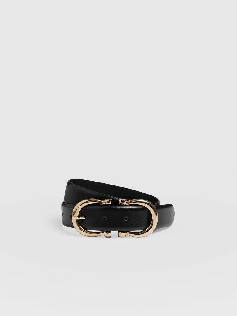 Chelsea Belt Black - Leather Belts | Saint + Sofia® EU