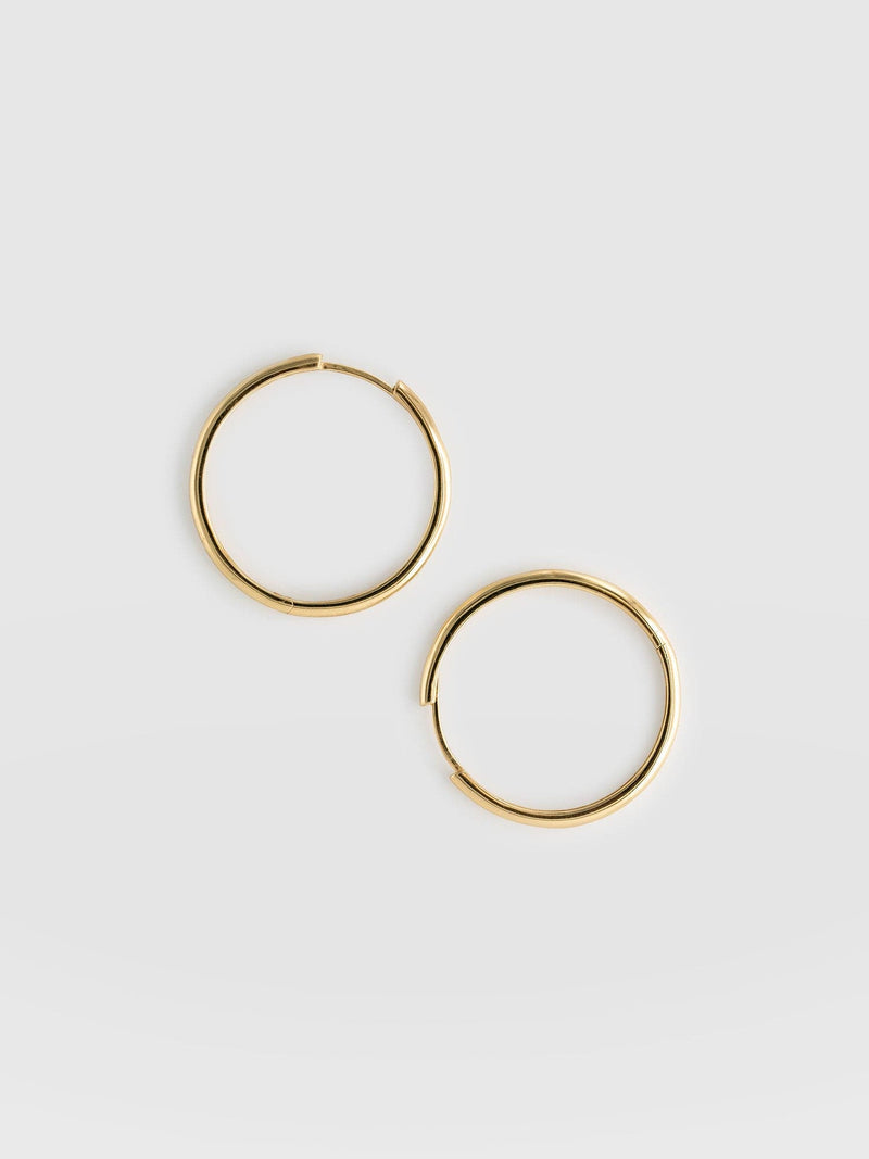Classic Hoop Earrings Gold - Women's Jewellery | Saint + Sofia® EU