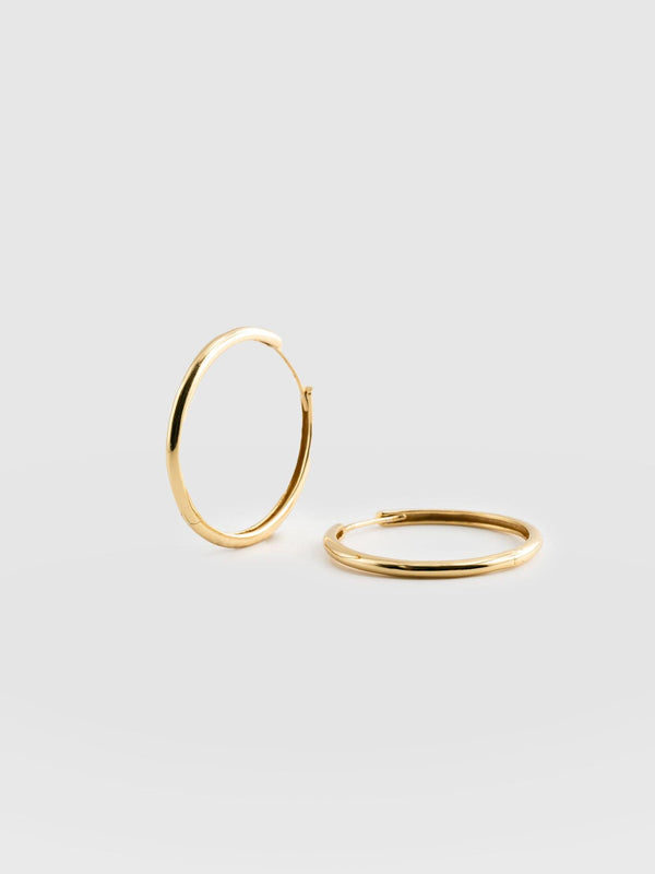 Classic Hoop Earrings Gold - Women's Jewellery | Saint + Sofia® EU