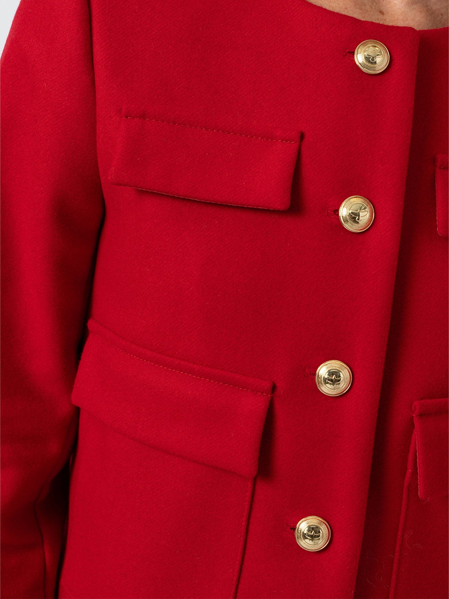Colette Jacket - Red - Women's Jackets | Saint + Sofia® EU