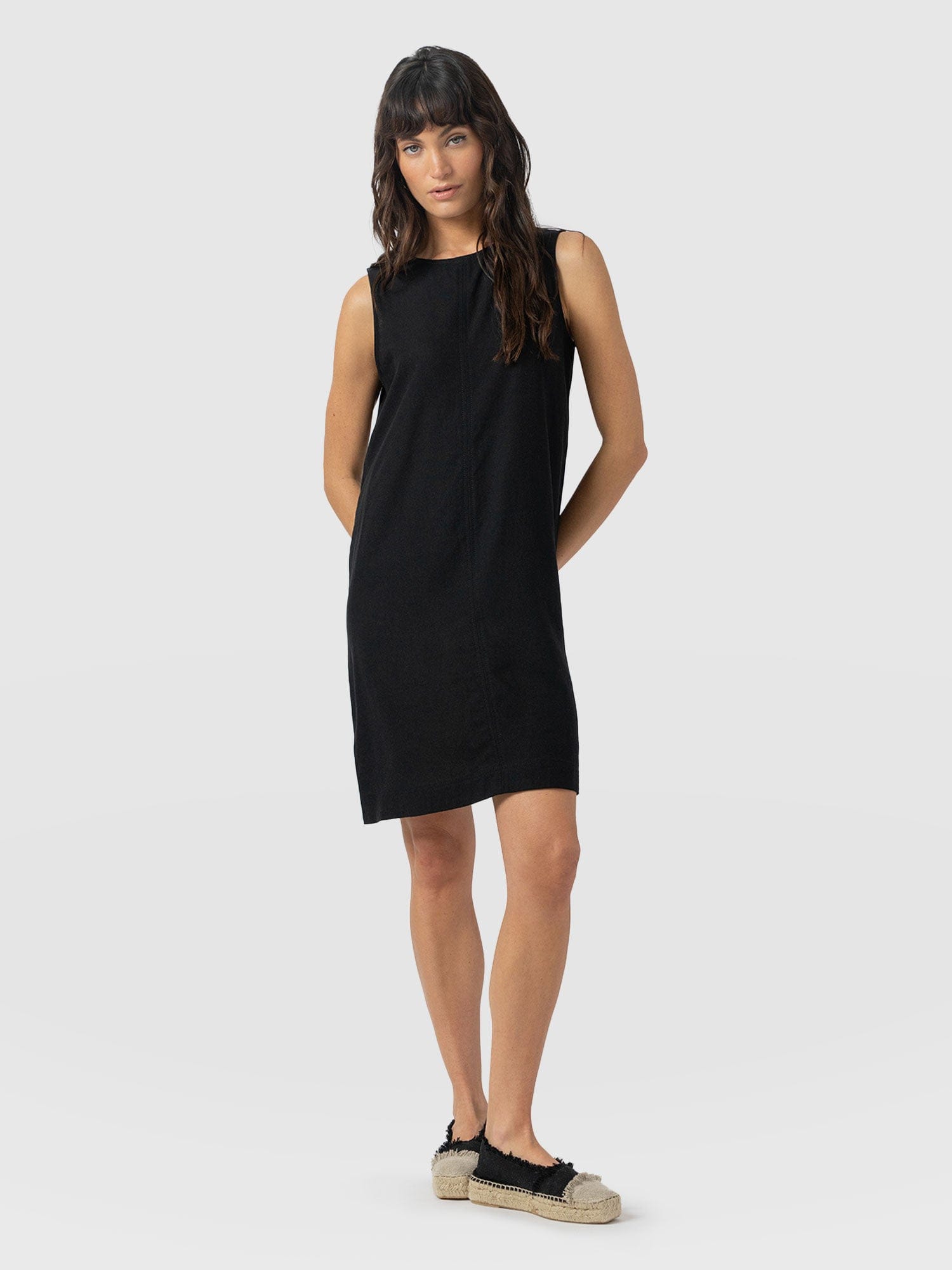 chinese dress ladies Corinne Linen Shift Dress