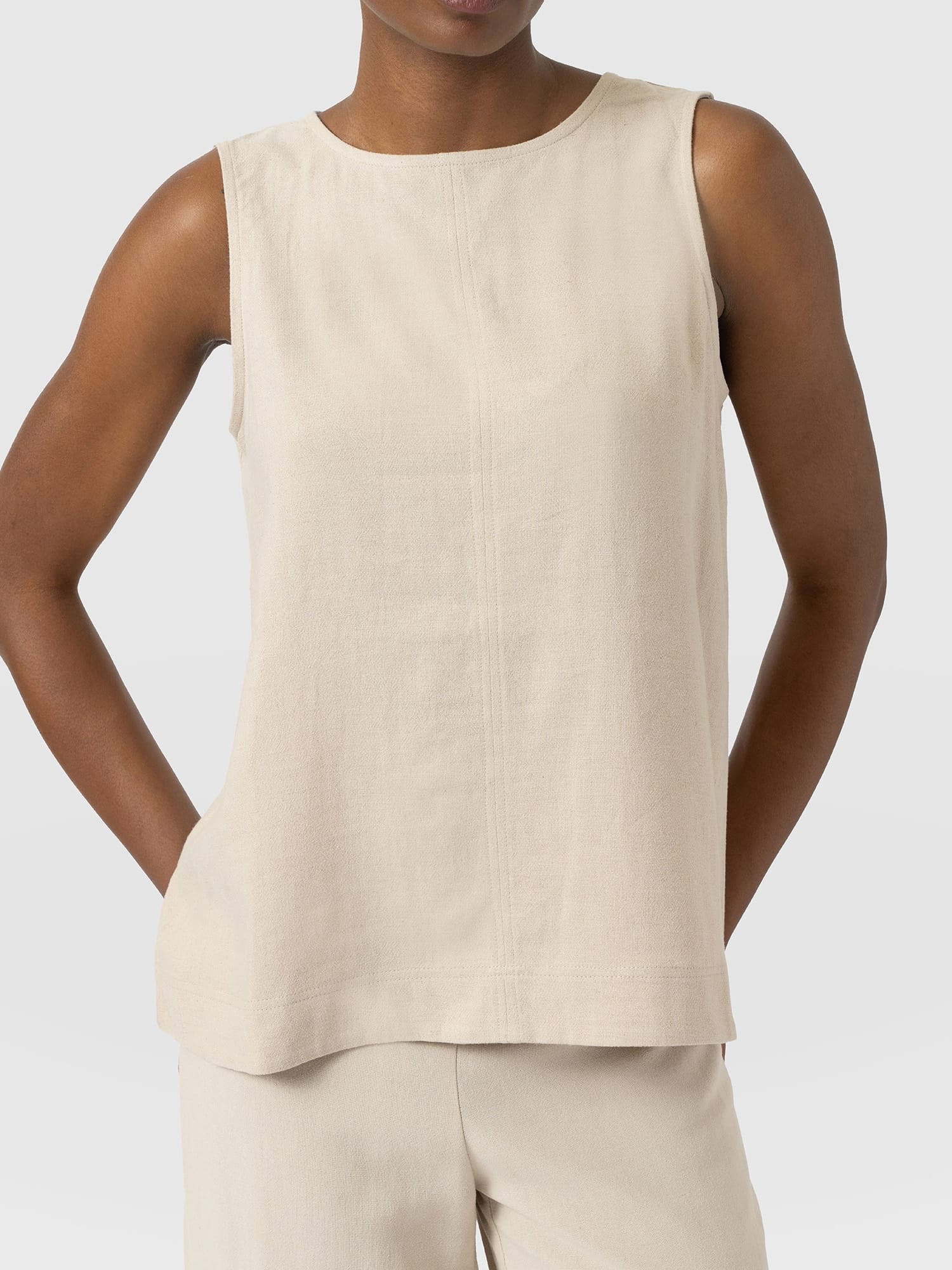 Corinne Tunic Oatmeal - Women's Tops | Saint and Sofia® EU