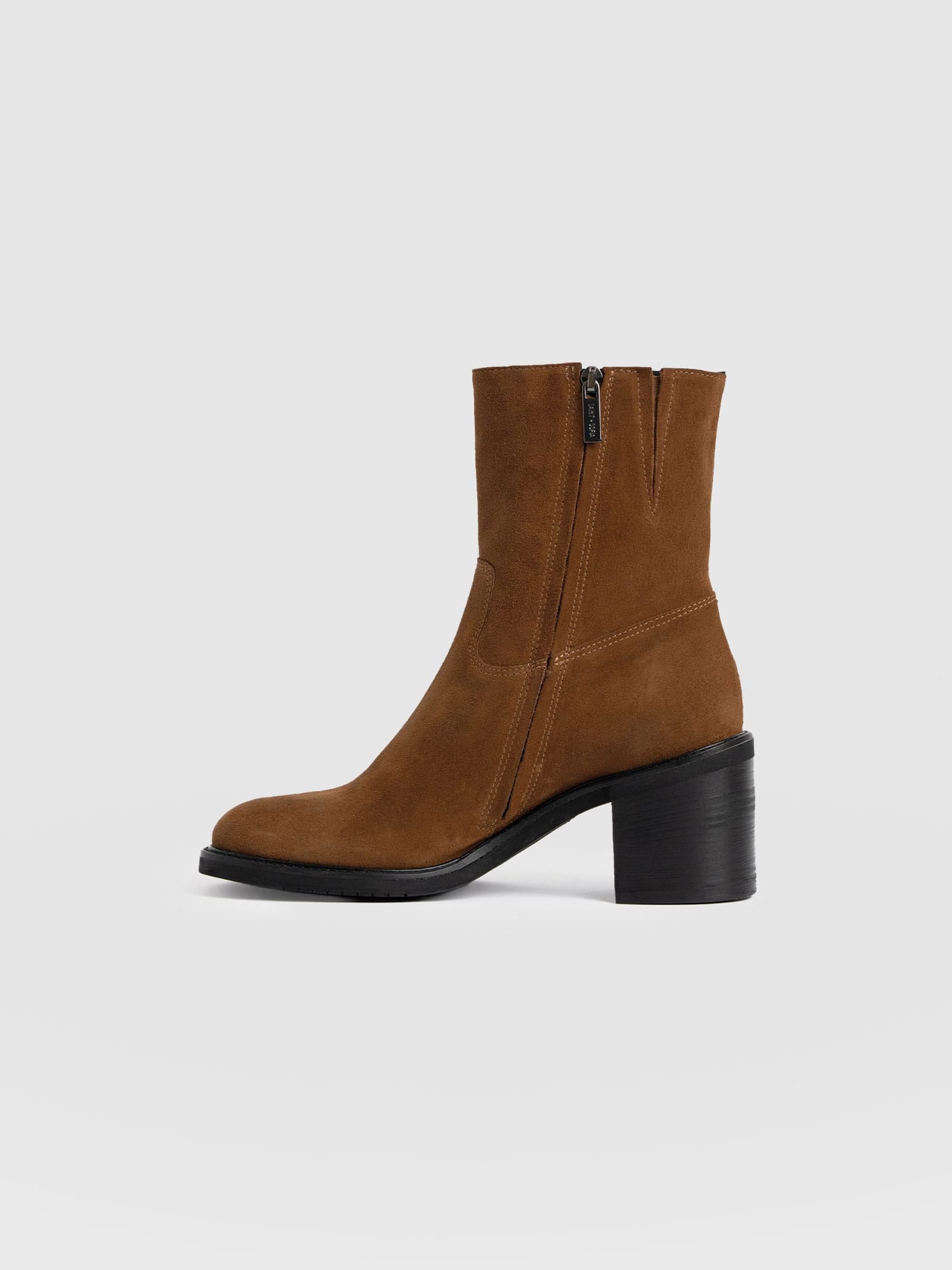 Dakota Ankle Boot - Camel Suede - Women's Shoes | Saint + Sofia® EU