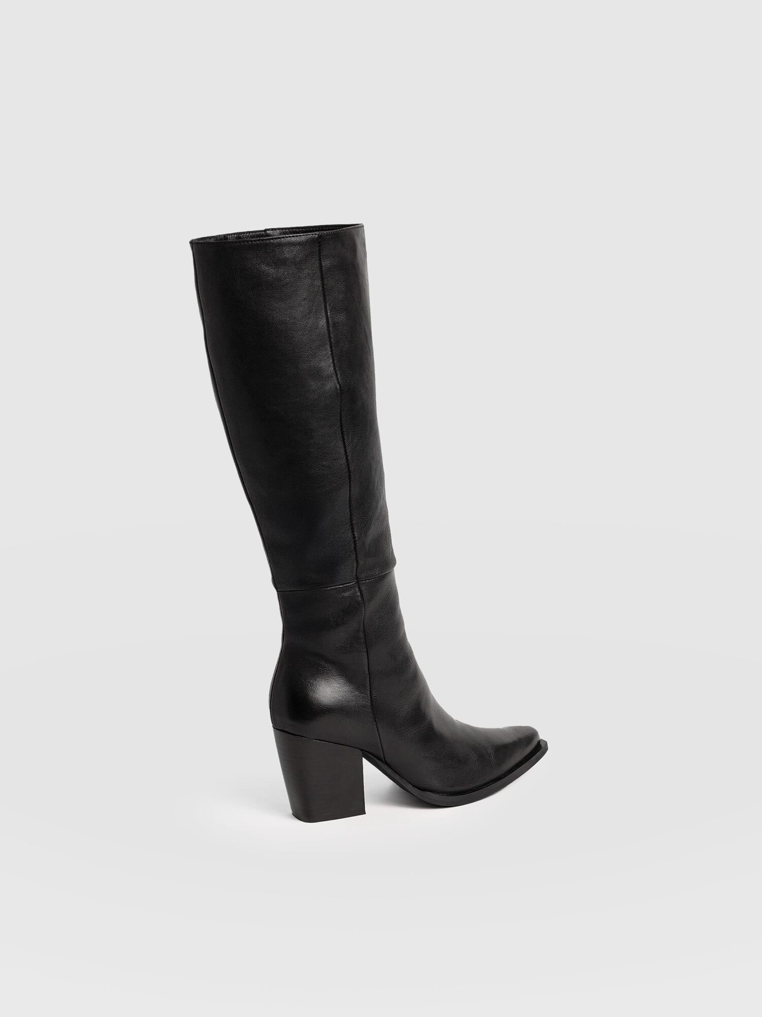 Dallas Knee High Boot - Black - Women's Shoes | Saint + Sofia® EU