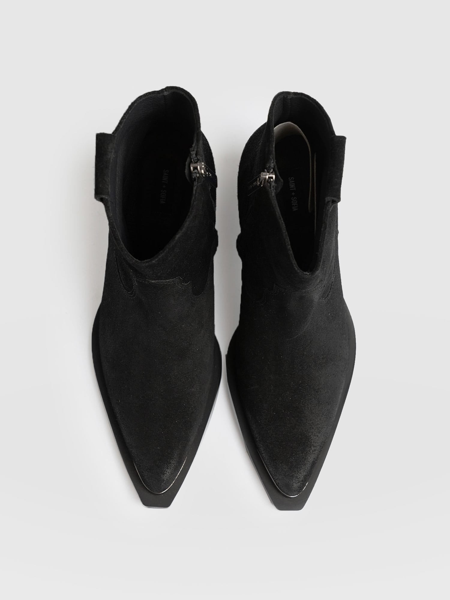Dallas Metal Boot Black - Women's Leather Boots | Saint + Sofia® EU
