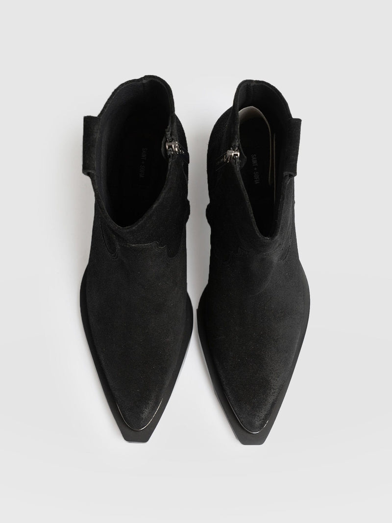 Dallas Metal Boot Black - Women's Leather Boots | Saint + Sofia® EU