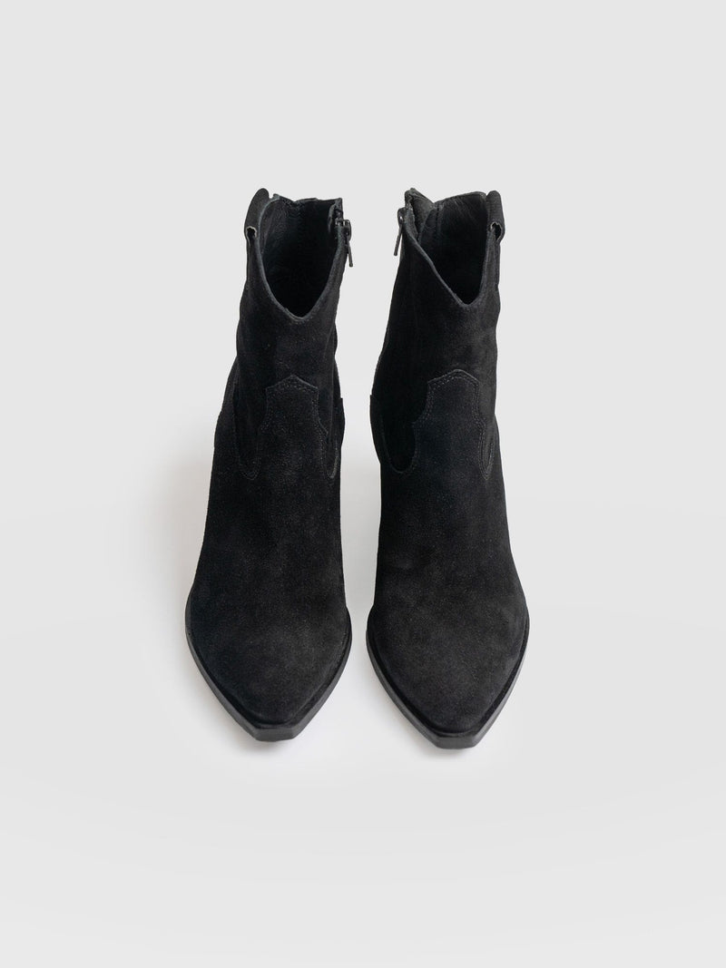 Dallas Mid Boot Black - Women's Leather Boots | Saint + Sofia® EU