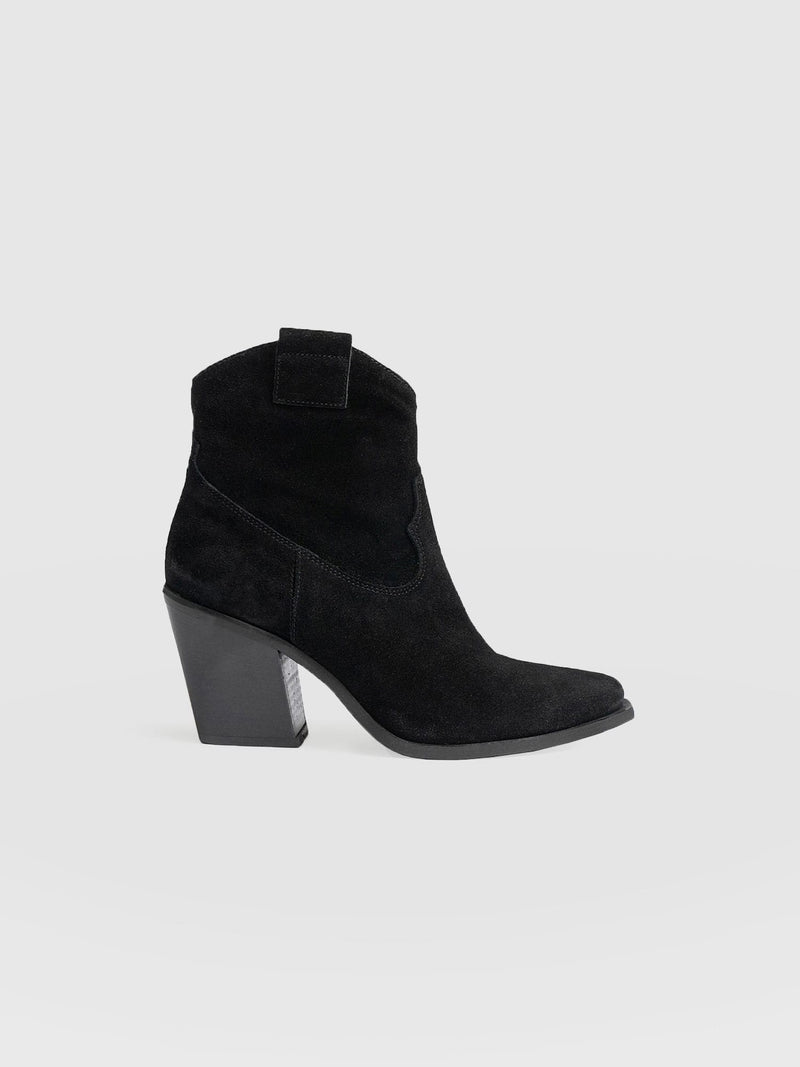 Dallas Mid Boot Black - Women's Leather Boots | Saint + Sofia® EU