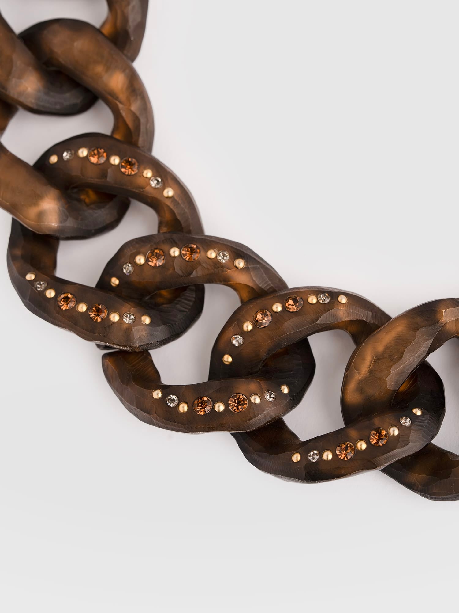 Diamante Chain Necklace - Brown - Women's Jewellers | Saint and Sofia® EU