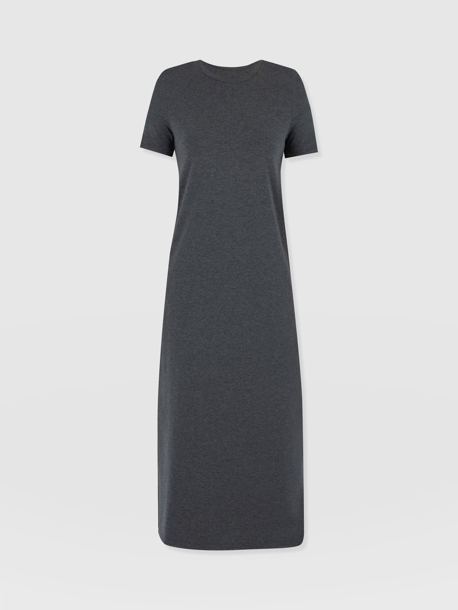 Easy T-Shirt Midi Dress - Charcoal - Women's Dresss | Saint + Sofia® EU