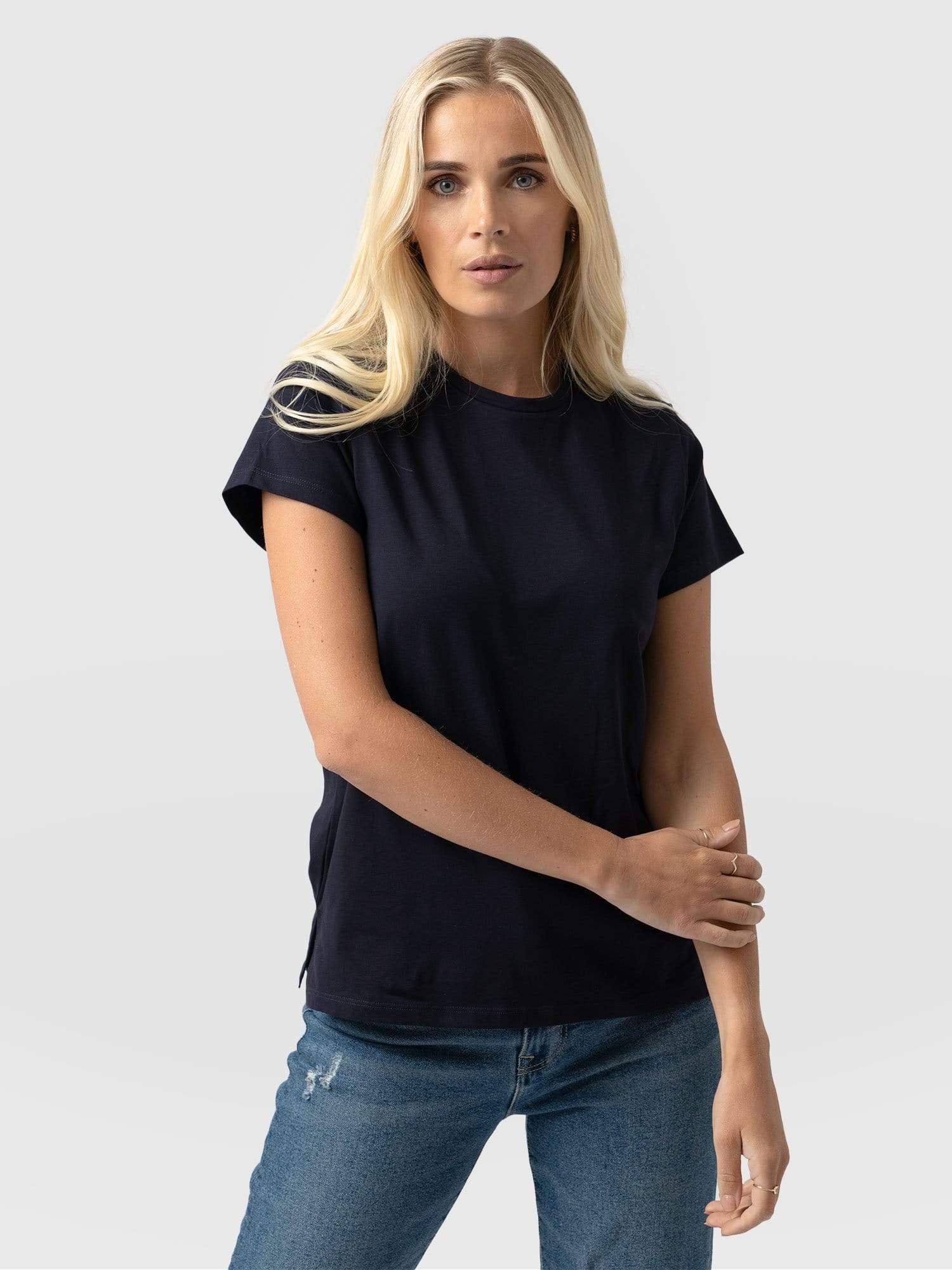 Easy Tee Navy - Women's T-Shirts | Saint and Sofia® EU