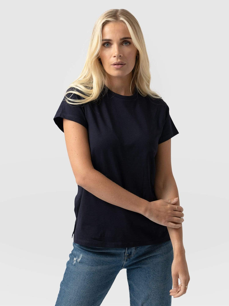 Easy Tee Navy - Women's T-Shirts | Saint and Sofia® EU