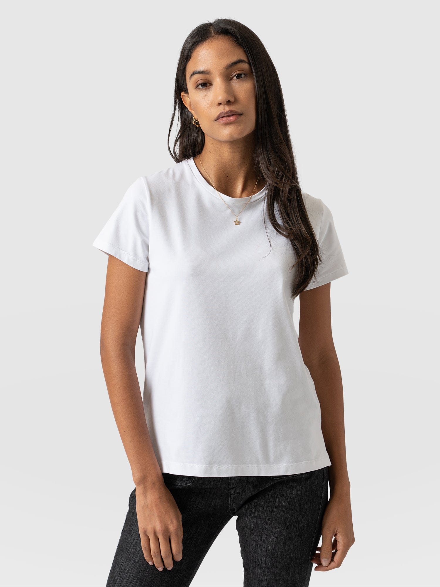 Easy Tee White - Women's T-Shirts | Saint + Sofia® EU, image size:1500x2000