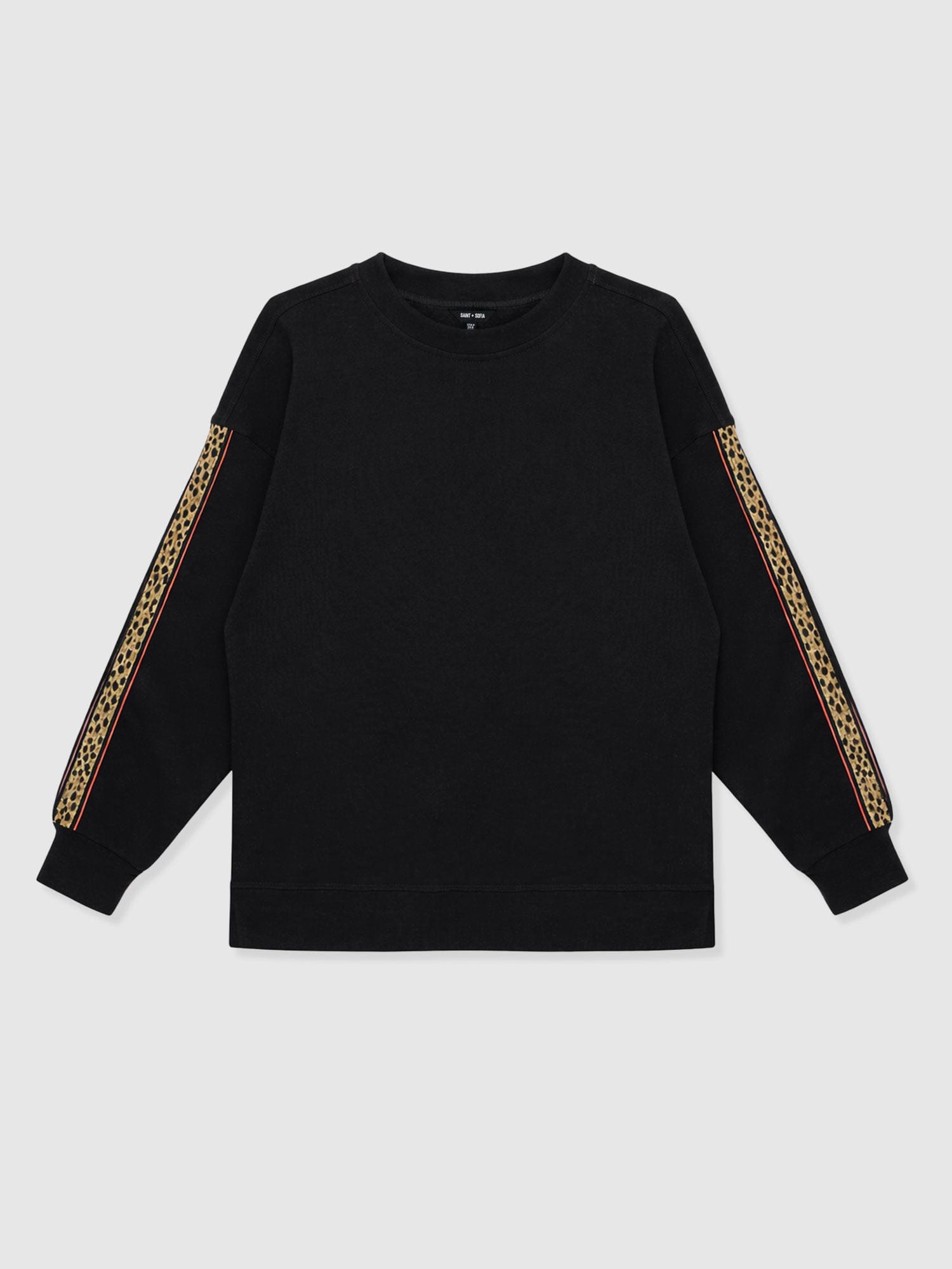 Hoxton Sweatshirt - Black - Leopard - Women's Jumpers | Saint and Sofia® EU