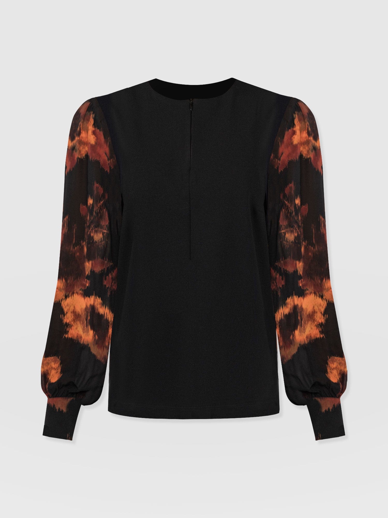 Esme Zip Up Top - Autumn Floral - Women's T-shirts | Saint + Sofia® EU