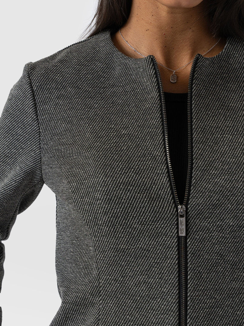 Florence Jacket - Grey Twill - Women's Jackets | Saint + Sofia® EU