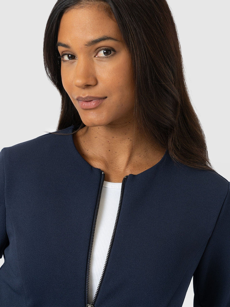 Florence Jacket - Navy - Women's Jackets | Saint + Sofia® EU