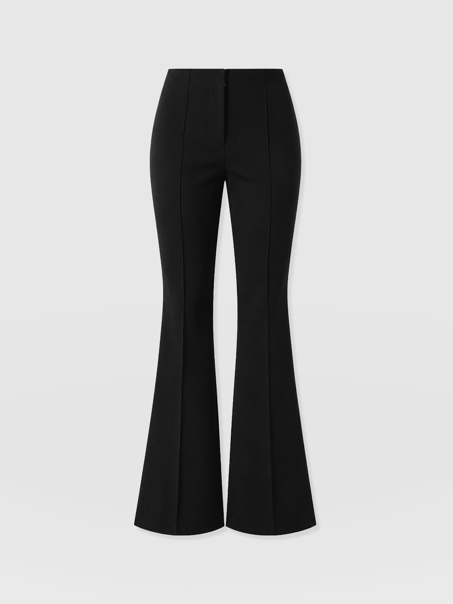 Freya Flared Trouser Black - Women's Trousers | Saint and Sofia® EU