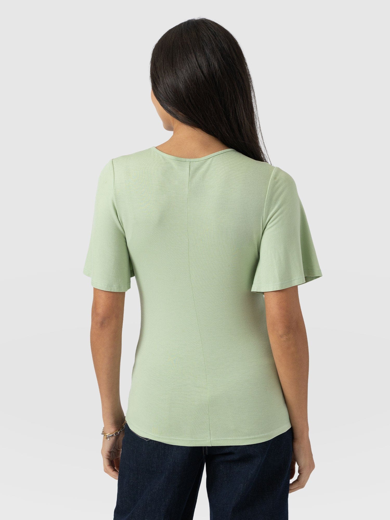 Freya Tie Tee - Mint - Women's T-shirts | Saint + Sofia® EU