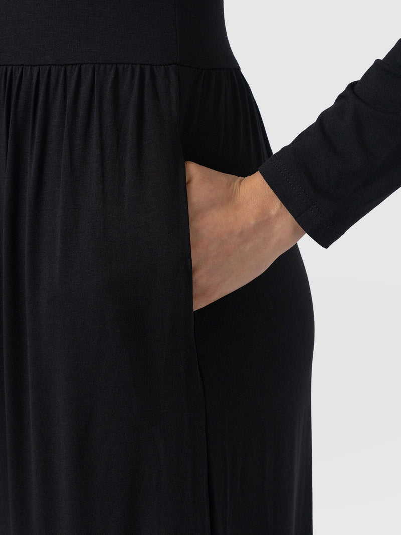 Greenwich Dress Black Sleeves - Women's Dresses | Saint + Sofia® EU