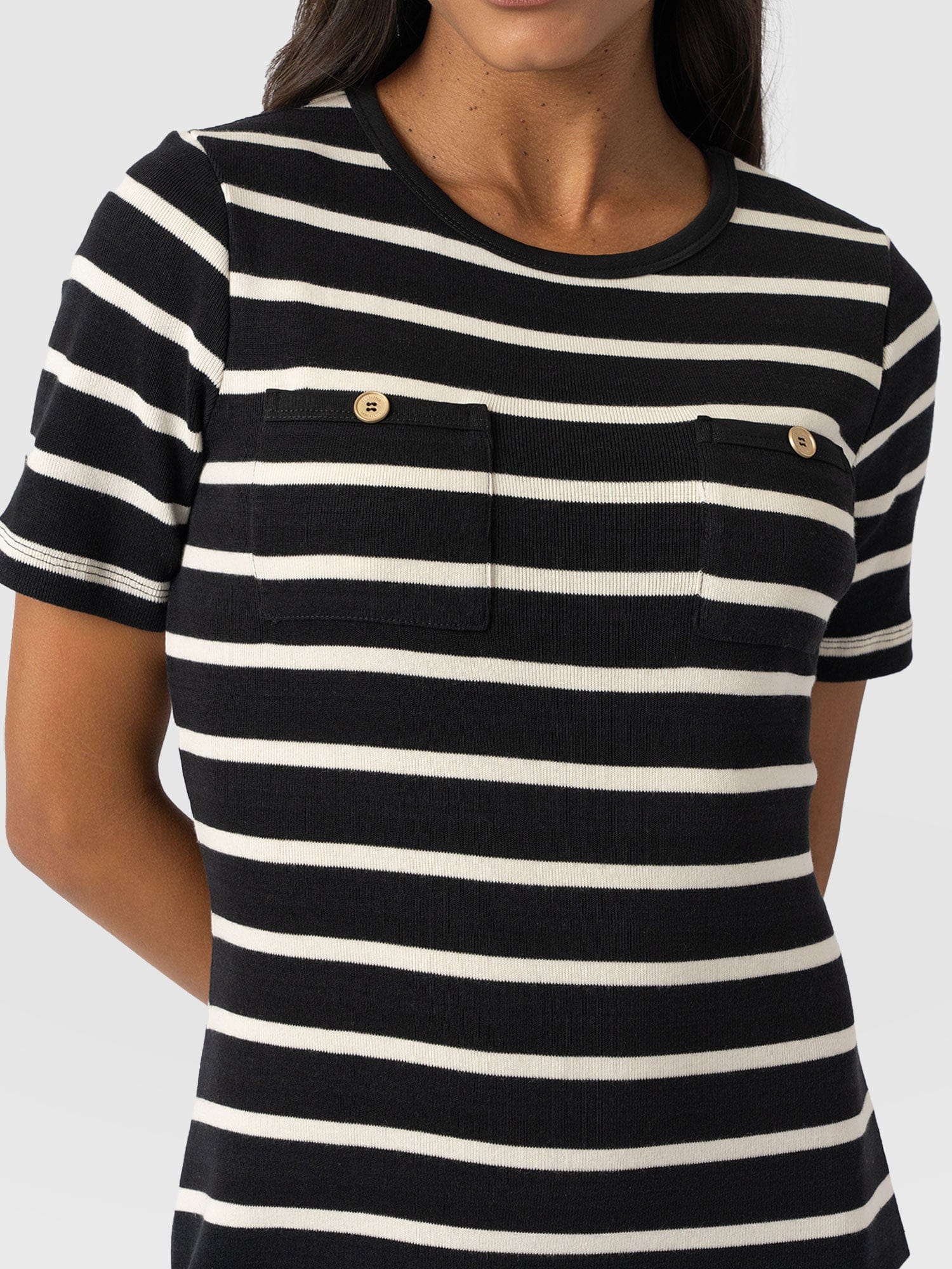 Helena T-Shirt Dress Stripe - Women's Dresses | Saint and Sofia® EU