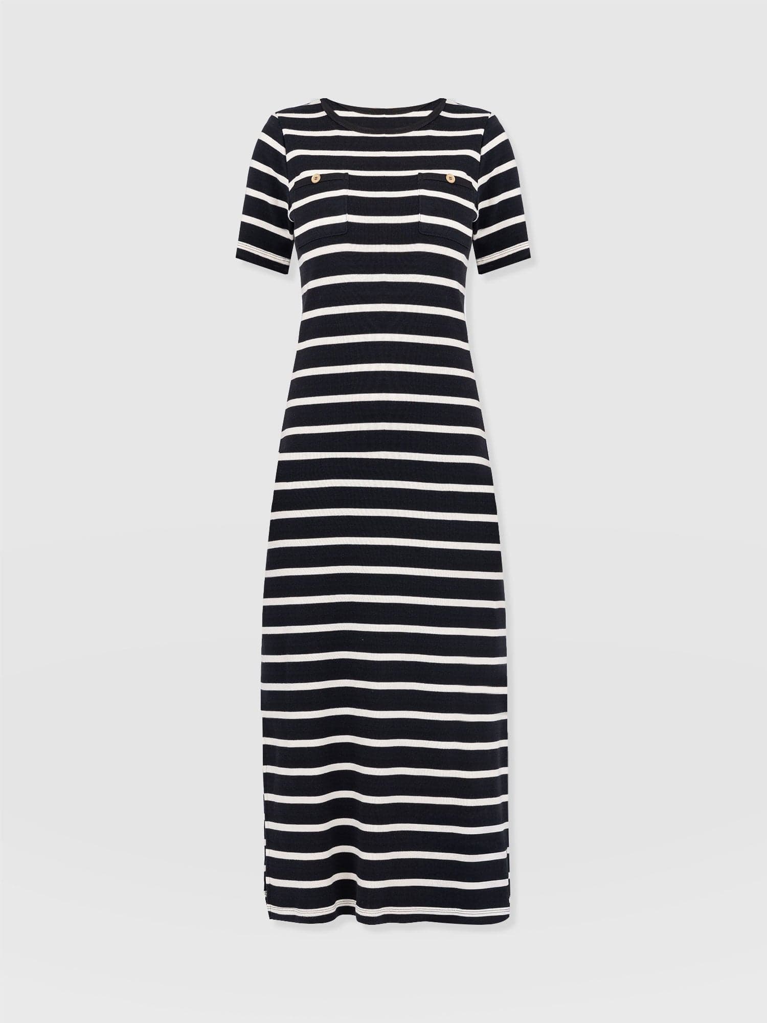 Helena T-Shirt Dress Stripe - Women's Dresses | Saint and Sofia® EU