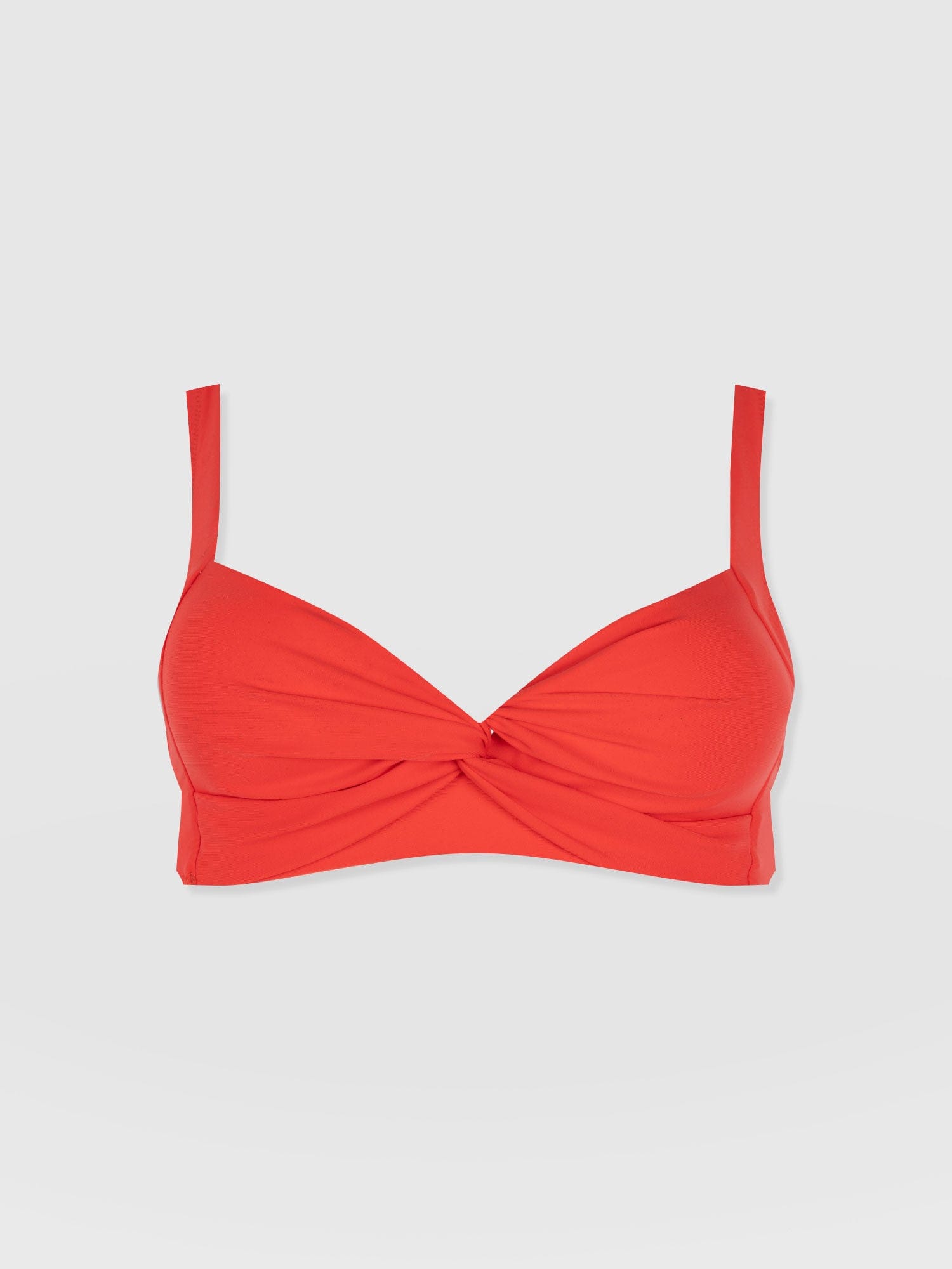 Jesse Twist Front Bikini Top - Red - Women's Swimwear | Saint + Sofia® EU