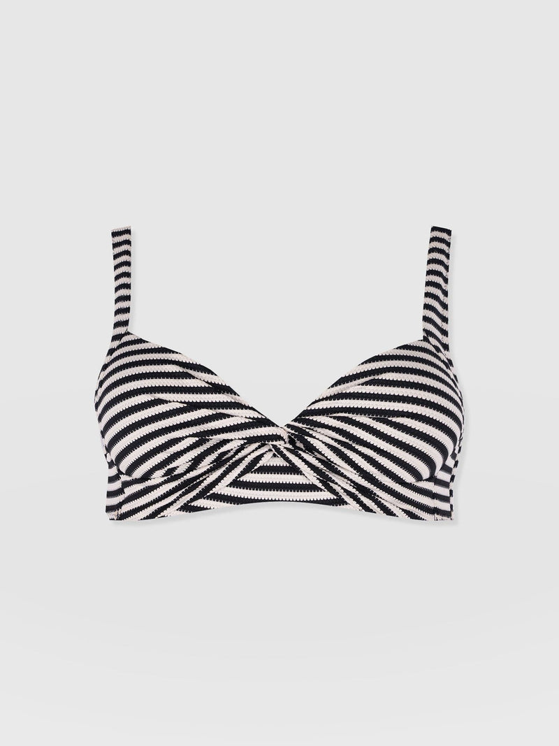 Jesse Twist Front Bikini Top - Stripe - Women's Swimwear | Saint + Sofia® EU