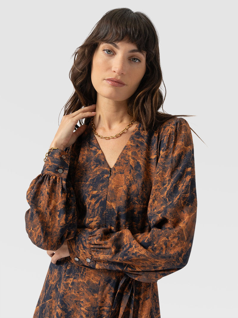 Joselyn Mini Dress - Brown Marble - Women's Dresses | Saint + Sofia® EU
