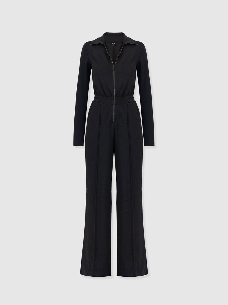 Keller Long Sleeve Jumpsuit - Black - Women's Jumpsuits | Saint + Sofia® EU