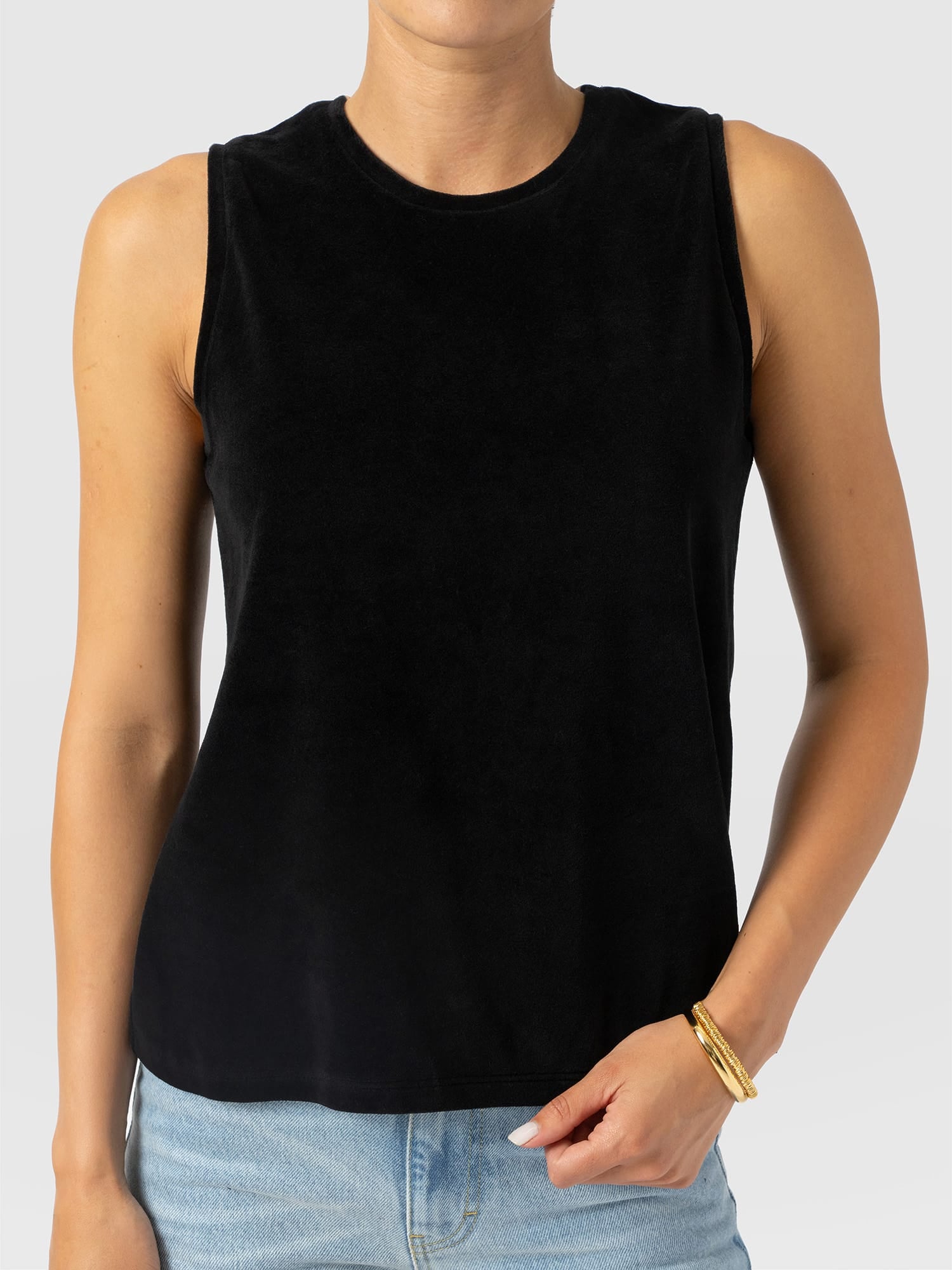 Keller Vest - Black Velvet - Women's T-shirts | Saint and Sofia® EU