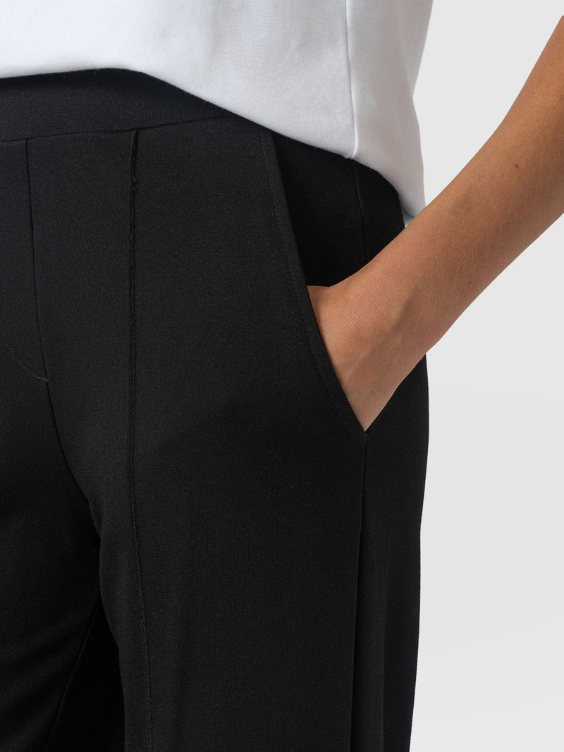Keller Wide Leg Pant Black - Women's Trousers | Saint and Sofia® EU