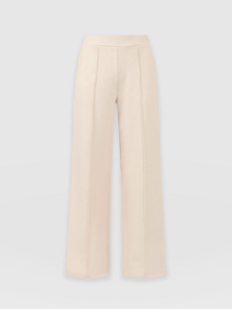 Keller Wide Leg Pant - Cream - Women's Trousers | Saint + Sofia® EU