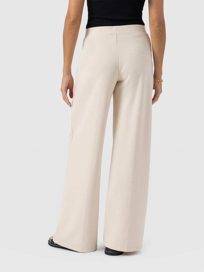 Keller Wide Leg Pant - Cream - Women's Trousers | Saint + Sofia® EU
