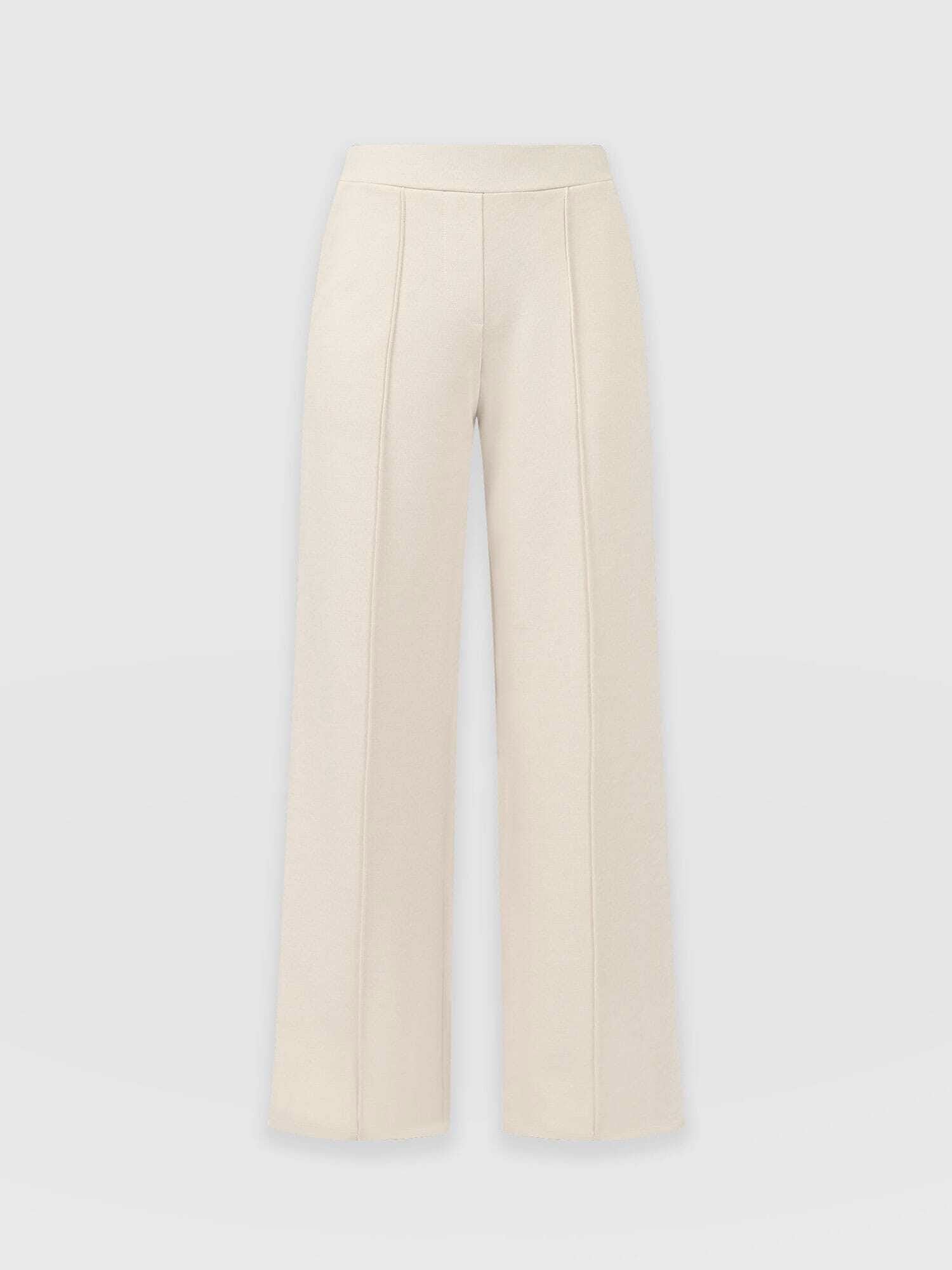 Keller Wide Leg Pant - Cream - Women's Trousers | Saint + Sofia® EU