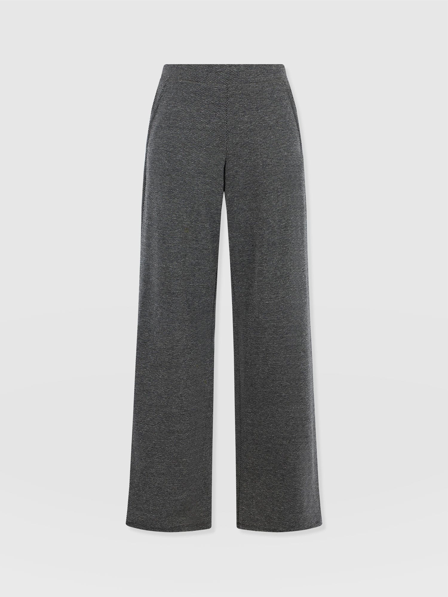 Keller Wide Leg Pant - Grey Twill - Women's Trousers | Saint + Sofia® EU