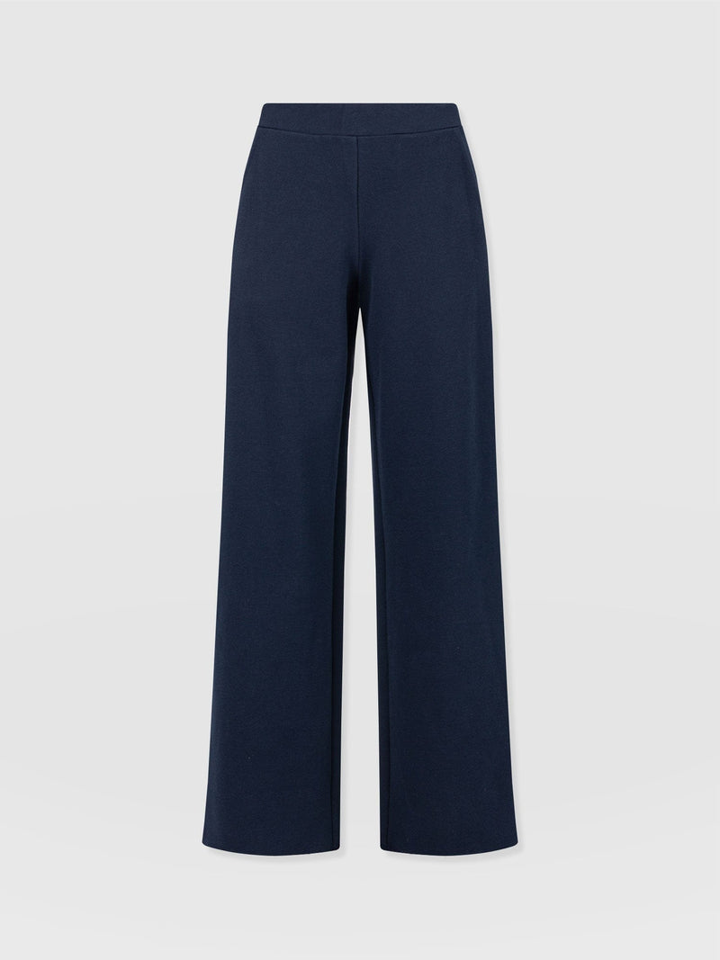 Keller Wide Leg Pant - Navy Twill - Women's Trousers | Saint + Sofia® EU