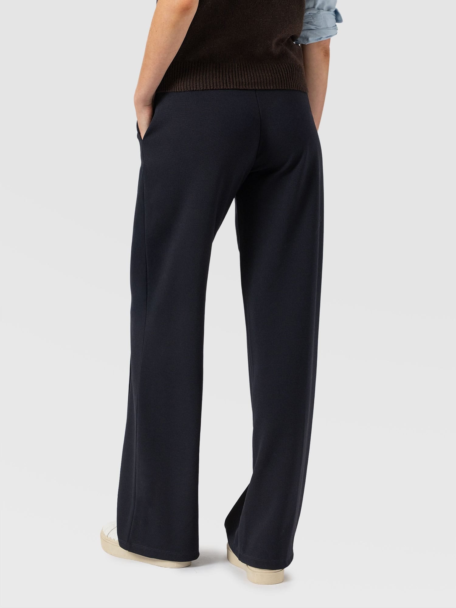 Keller Wide Leg Pant Navy - Women's Trousers | Saint and Sofia® EU