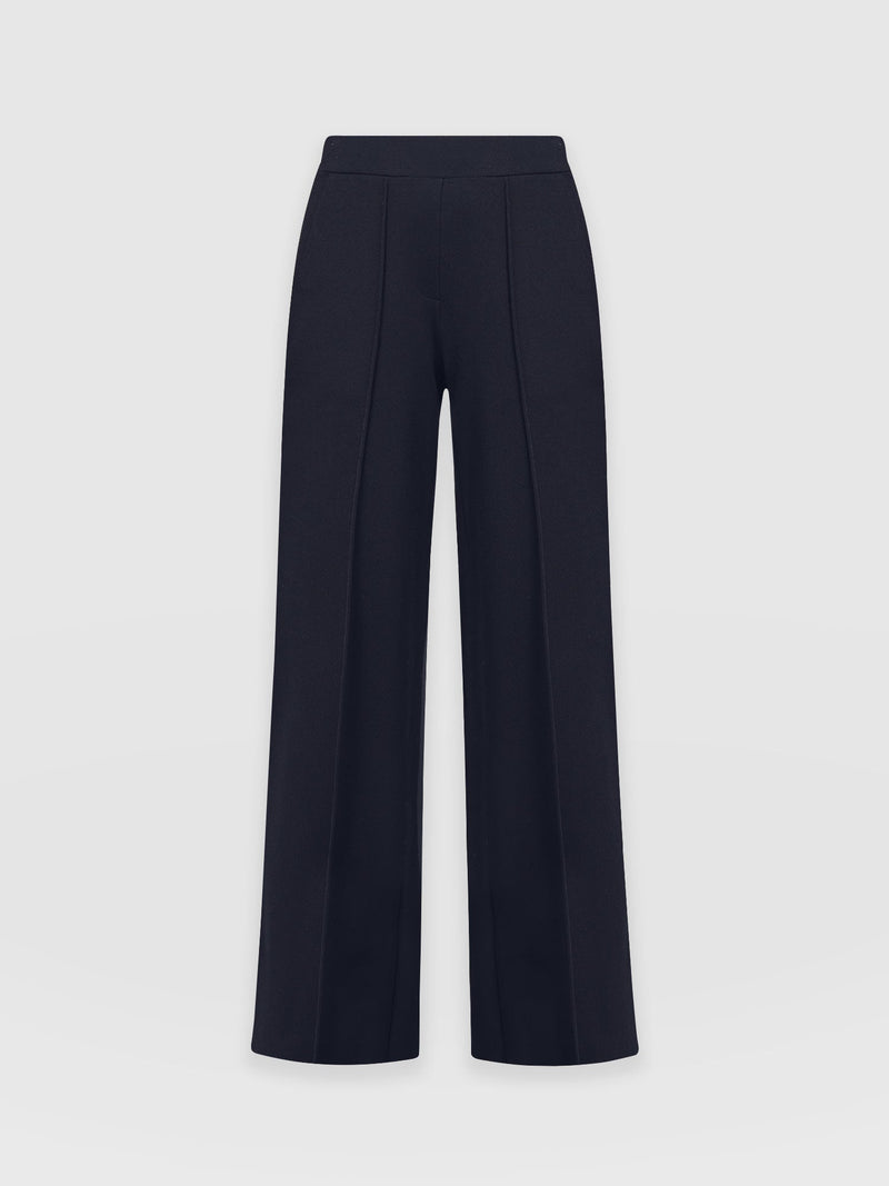 Keller Wide Leg Pant Navy - Women's Trousers | Saint and Sofia® EU