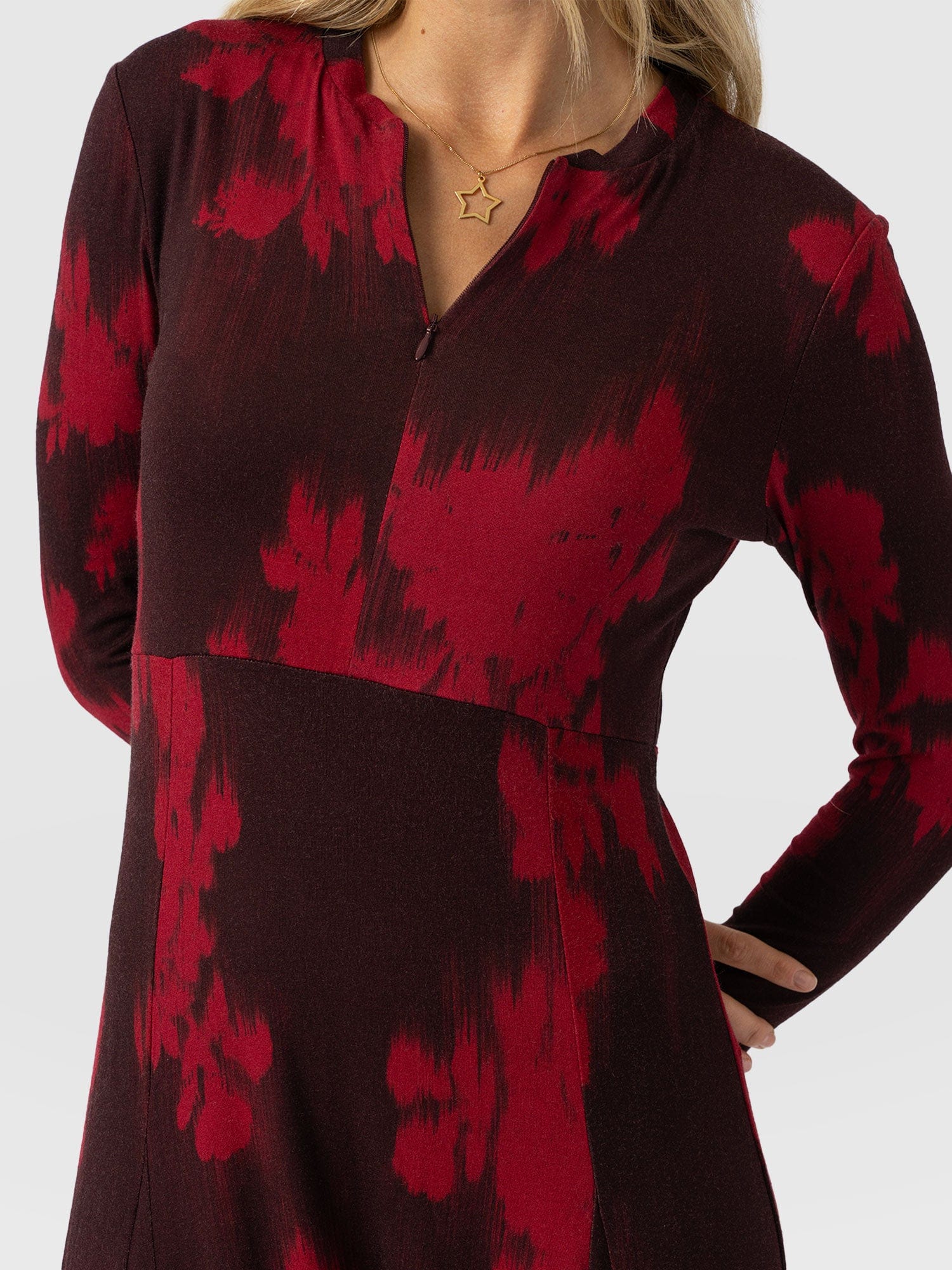 Macie Zip Up Dress - Pink Fade Floral - Women's Dresses | Saint + Sofia® EU