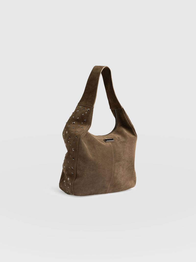 Margot Hobo Shoulder Bag Khaki - Women's Bags | Saint + Sofia® EU