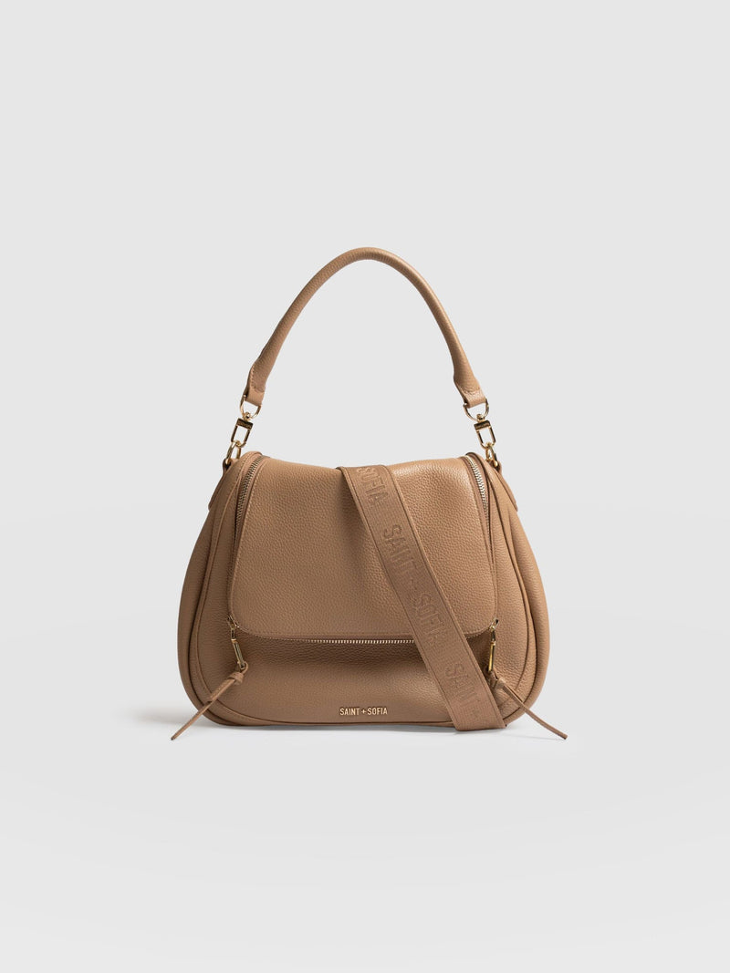 Marlowe Messenger Bag - Caramel - Women's Handbags | Saint + Sofia® EU