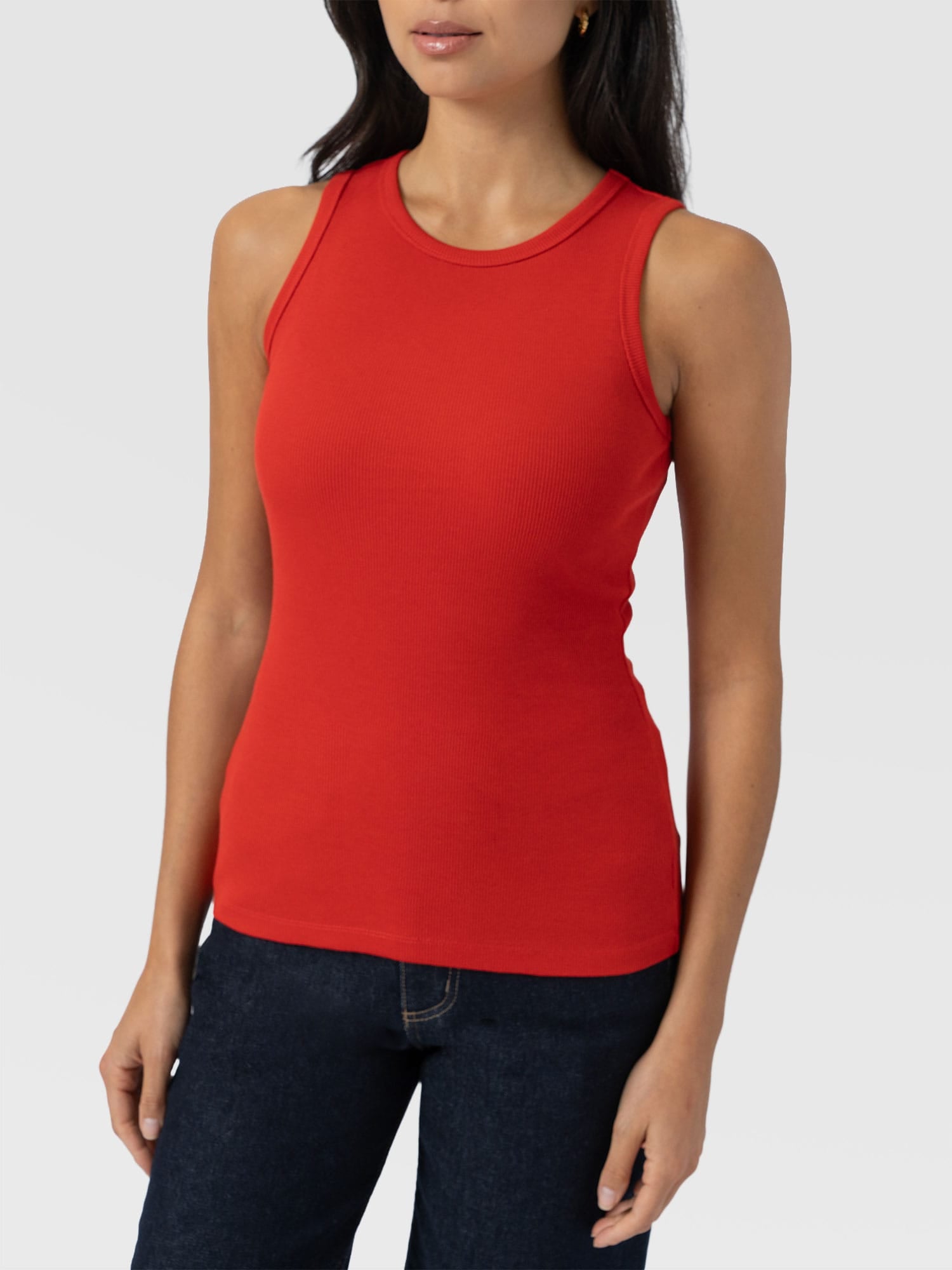 Nova Racer Vest - Burnt Orange - Women's T-shirts | Saint + Sofia® EU