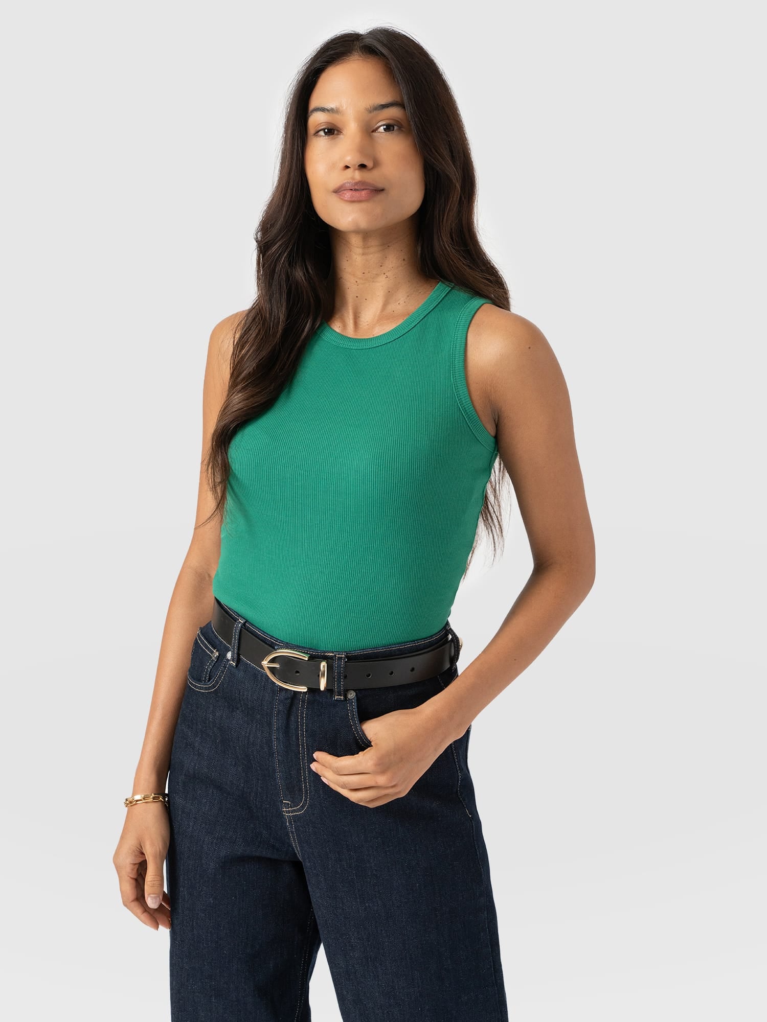 Nova Racer Vest - Sea Green - Women's T-shirts | Saint + Sofia® EU