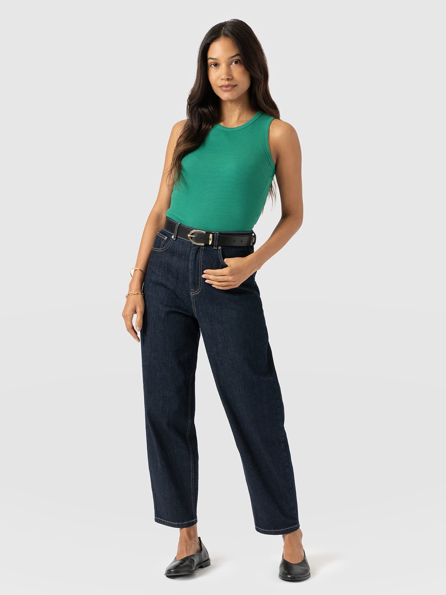 Nova Racer Vest - Sea Green - Women's T-shirts | Saint + Sofia® EU
