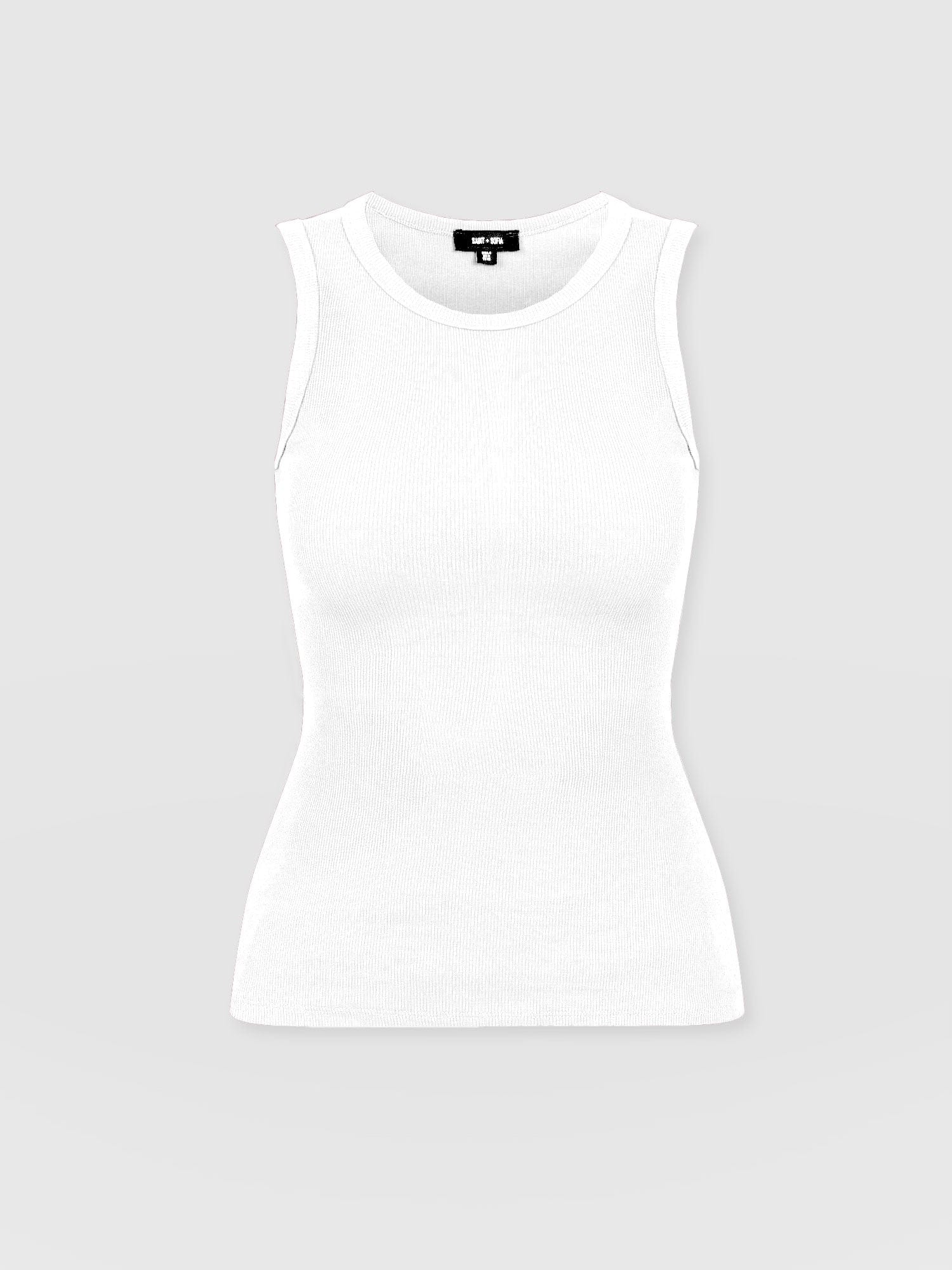 Nova Racer Vest White - Women's Vests | Saint + Sofia® EU