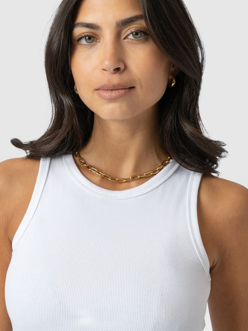 Nova Racer Vest White - Women's Vests | Saint + Sofia® EU