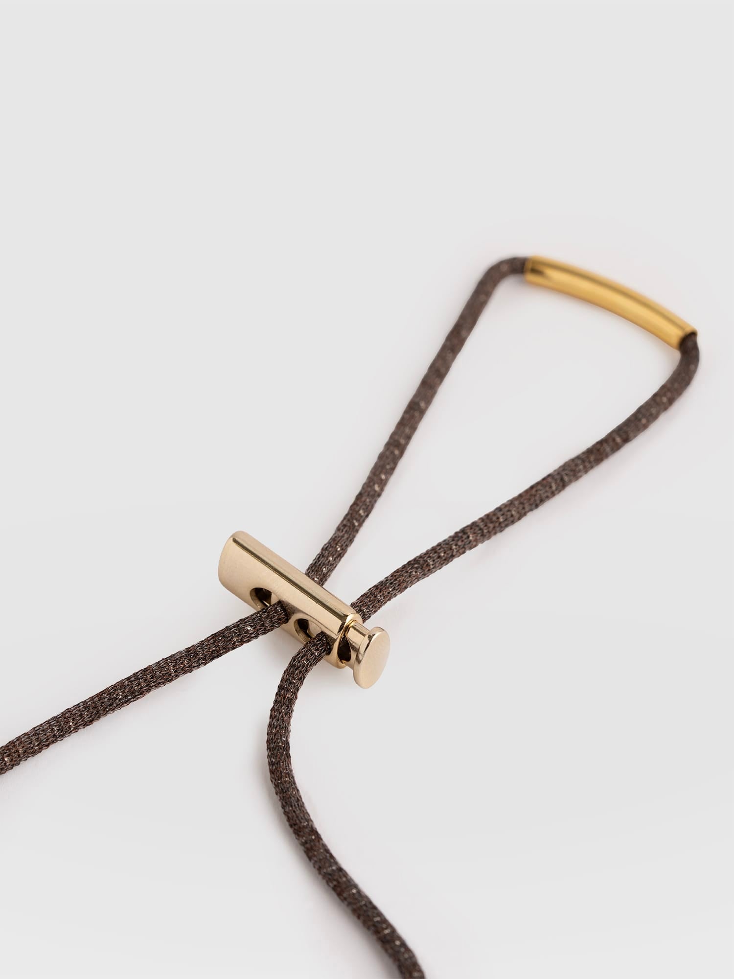 Oval Pendant Necklace - Cream/Brown - Women's Jewellers | Saint and Sofia® EU