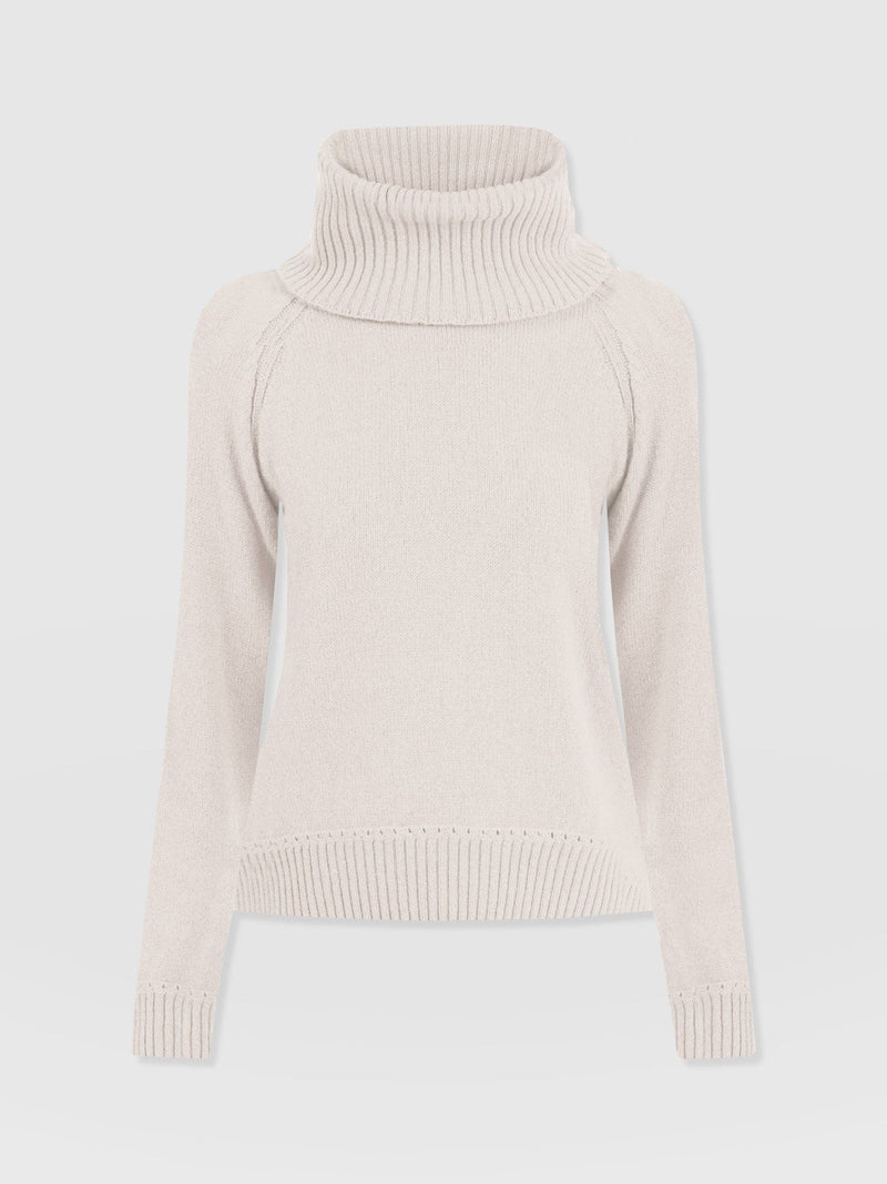 Oxford Cashmere Jumper - Cream - Women's Jumpers | Saint + Sofia® EU
