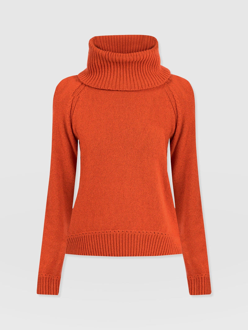 Oxford Cashmere Jumper - Orange - Women's Jumpers | Saint + Sofia® EU